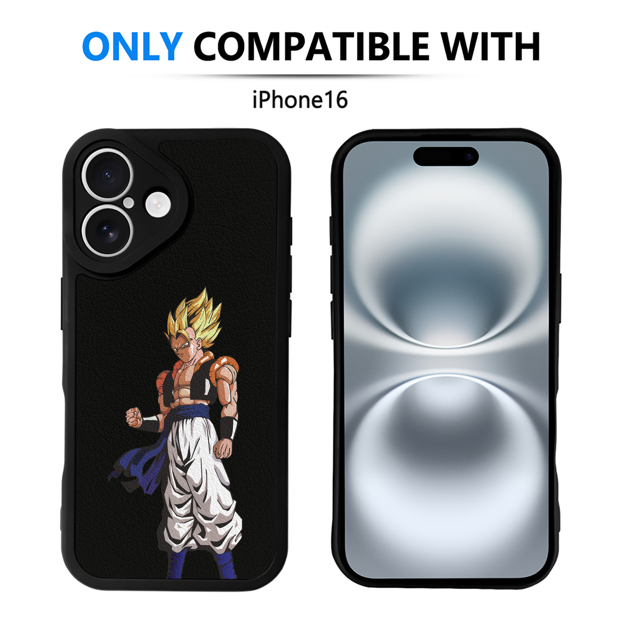 （画像用） ドラゴンボール DRAGON BALL 【iPhone 16シリーズ対応】シリコンスマホケース（レザー調） 材質：シリコン